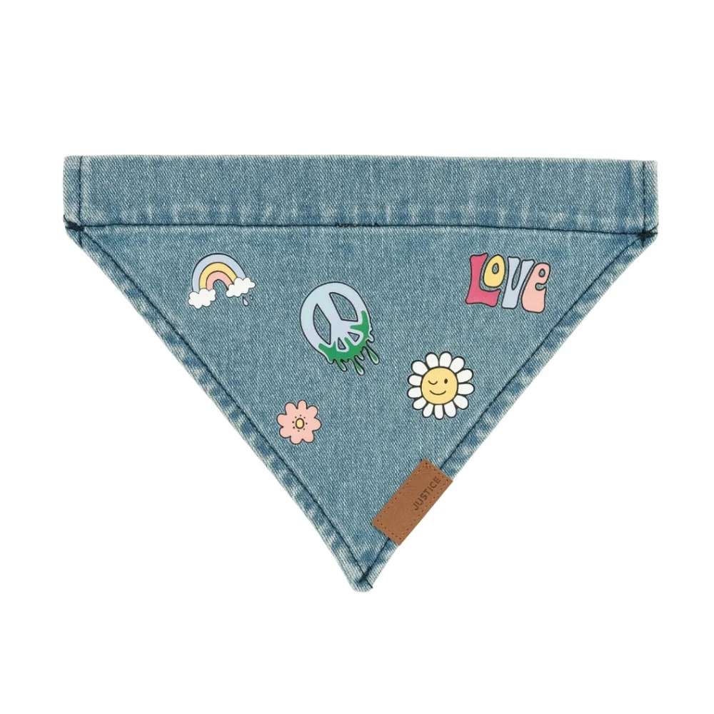 NWT Justice Dog Denim Bandana